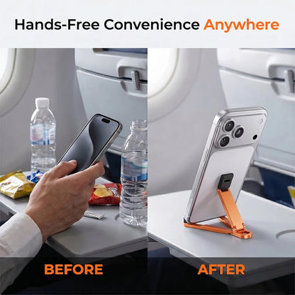 💯🔥HOT SALE 50% OFF🎁📱Mini Aluminum Phone Stand Keychain Foldable Desktop Holder – Small Gadget, Big Convenience✨
