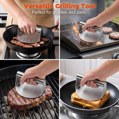 🍔Smash Burger Press - Hamburger Smasher Tool for Griddle