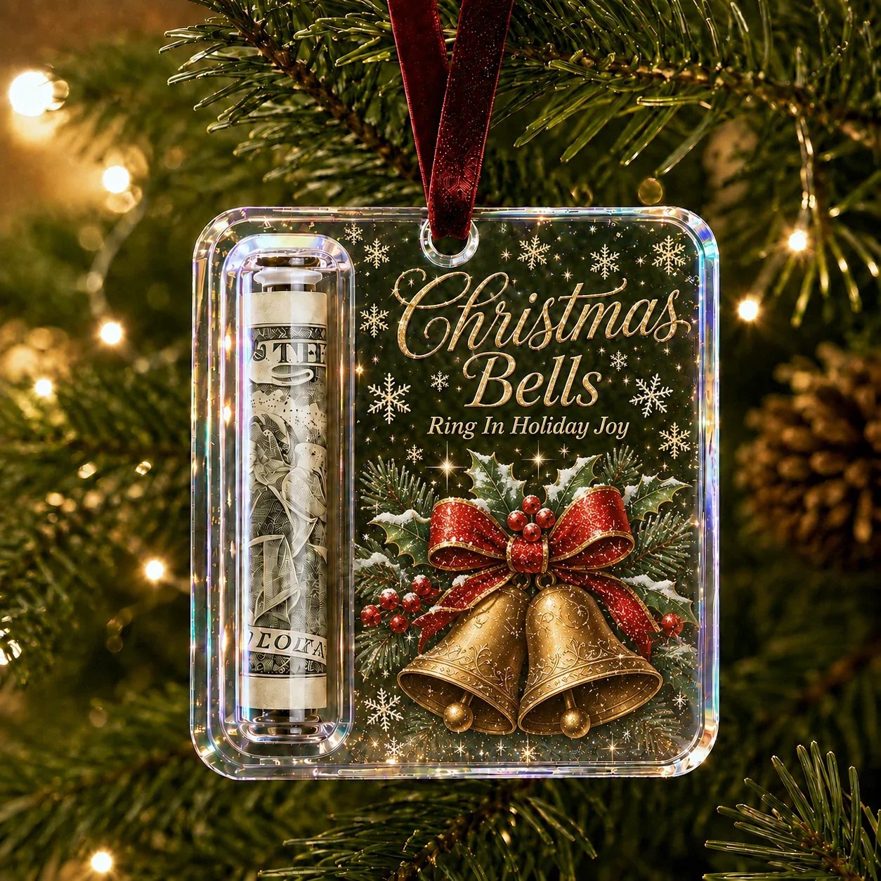 🔥LAST DAY 50% OFF🎄Christmas Cash Gift Ornament- Make Cash Feel Like A Real Christmas Gift💵