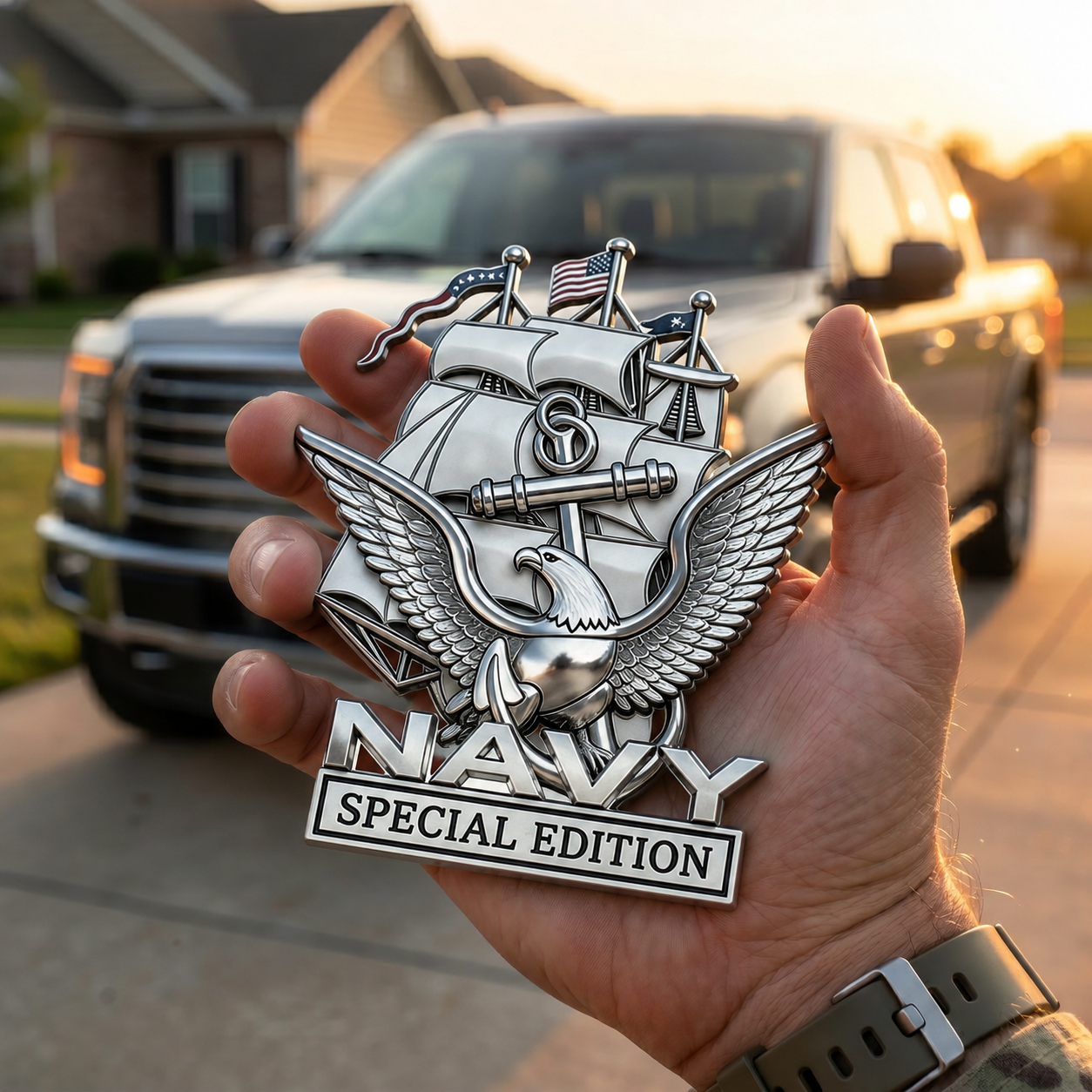 U.S. Navy Special Edition Metal Vehicle Badge, 🔥Buy 2 FREE SHIPPING