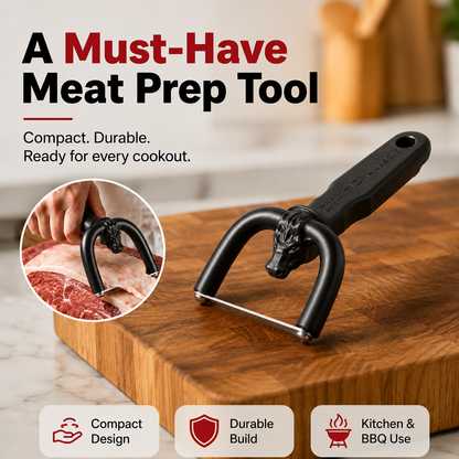 🥩 BBQ Prep Made Easy – Handheld Fat Trimmer for Beef, Pork & Poultry