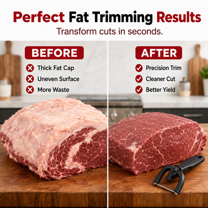 🥩 BBQ Prep Made Easy – Handheld Fat Trimmer for Beef, Pork & Poultry