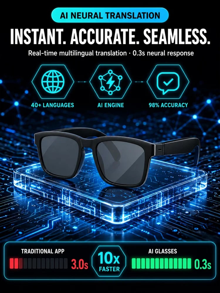 AI Smart Bluetooth Glasses