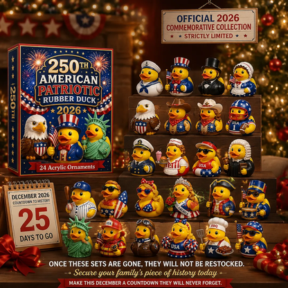 🎉 Limited Edition!🔥2026 American Patriotic Duck Advent Calendar