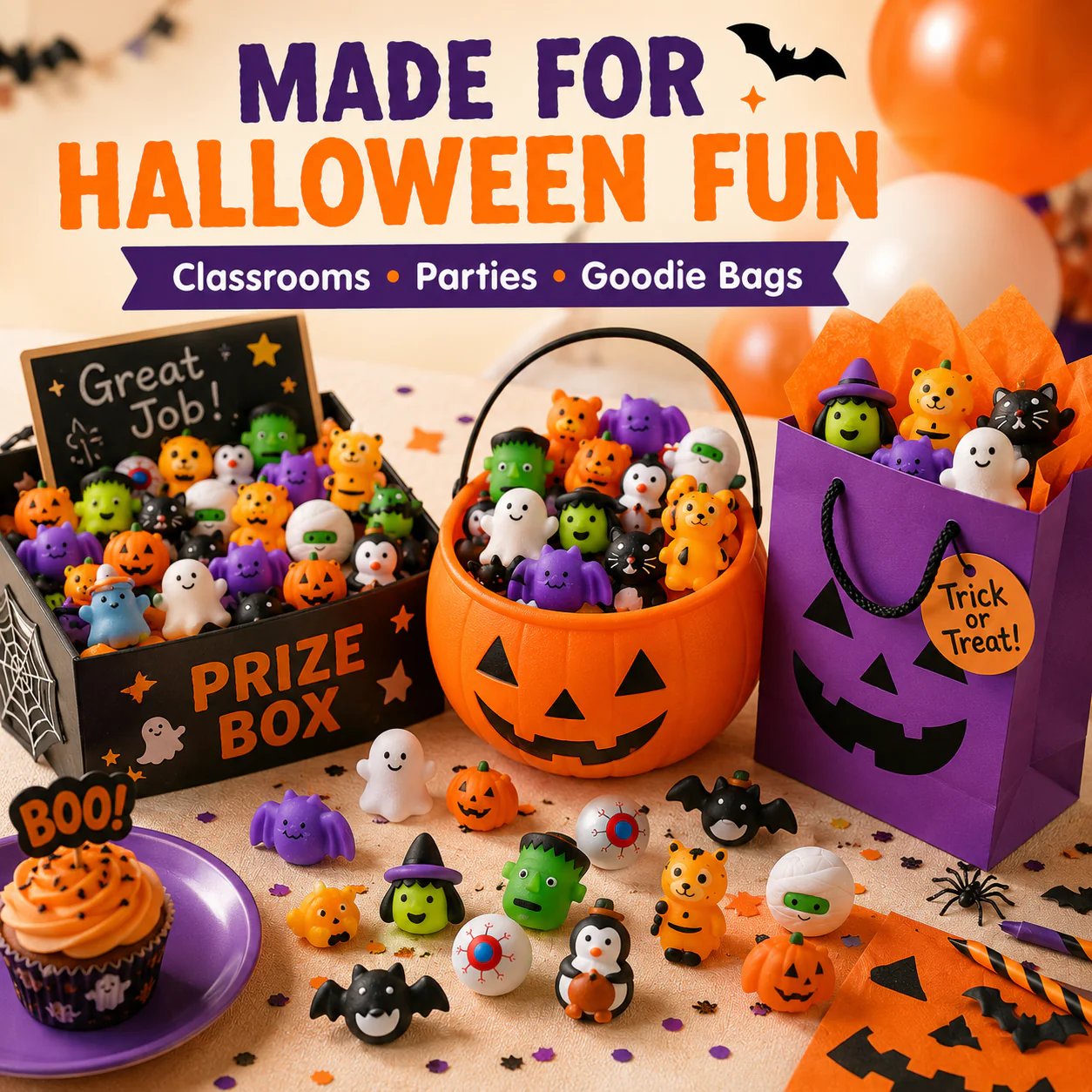 🔥Last Day 50% OFF - 🎃 30Pcs/Pack Halloween Mochi Squishy Toys