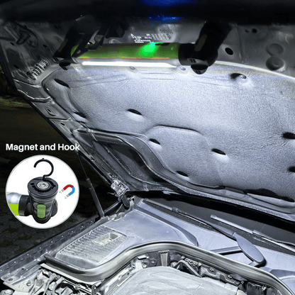 🔥🌟🔦Multifunctional magnetic rechargeable work light💡 Ideal for Mechanic, Car Repair & Garage Use