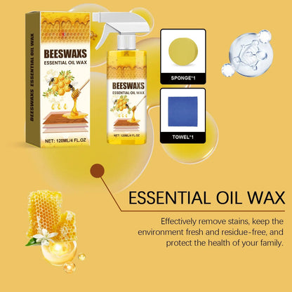 🔥LAST DAY 49% OFF - 🐝TrueRelief Beeswax Wood Polish Spray - ✨Shine & Protect Instantly 🏠