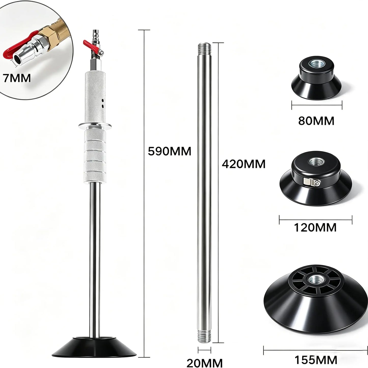 🚗 Pneumatic Dent Repair Kit🛠️ -- Professional-grade automotive pneumatic dent repair kit & non-destructive repair of car frame dents✨