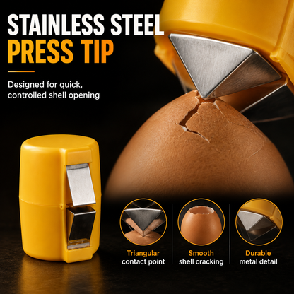 🥚 Household Egg Shell Opener – Crack Eggs Cleanly Without Mess or Broken Shells