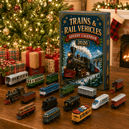 🚂 Trains & Rail Vehicles Advent Calendar 2026 – 24 Days of Railway Surprises