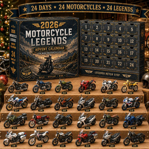 🔥🎁2026 Motorcycle Legends Advent Calendar – 24 Days, 24 Mini Motorcycles, 24 Legendary Rides