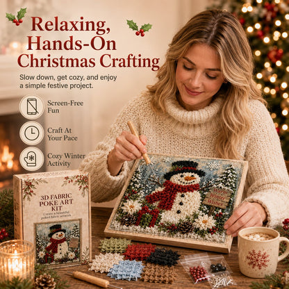 3D Snowman Christmas Art Kit