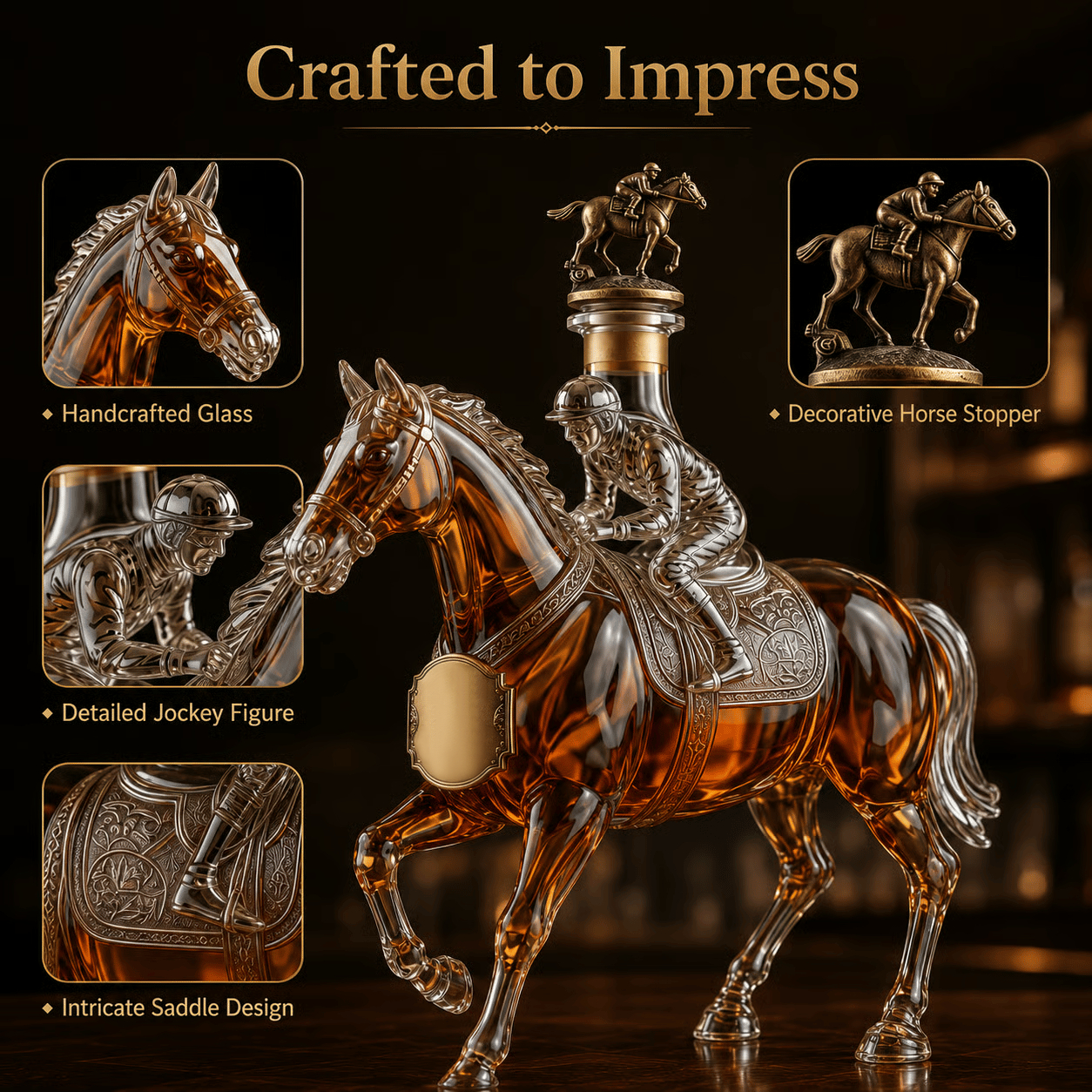 ⚡Hot Sales 49% OFF🔥Blanton’s 42nd Anniversary Limited Edition Bourbon Whiskey Decanter