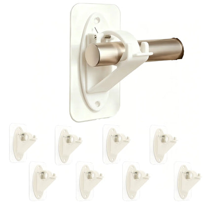 🏠🔨 New Self Adhesive Rod Brackets, No Drill Needed Curtain Rod Holders