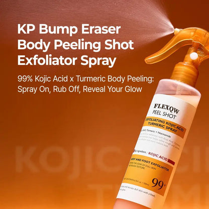 PEEL SHOT 99% Kojic Acid + Turmeric Body Exfoliating Spray