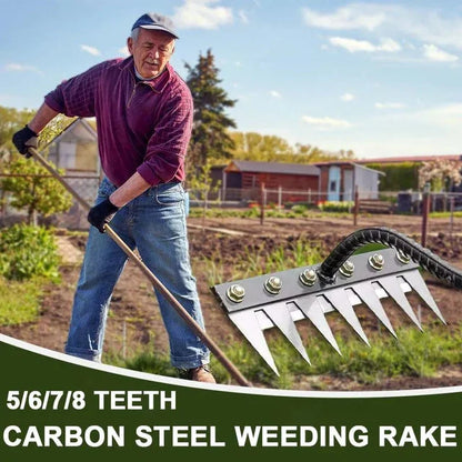 Detachable carbon steel blade rake