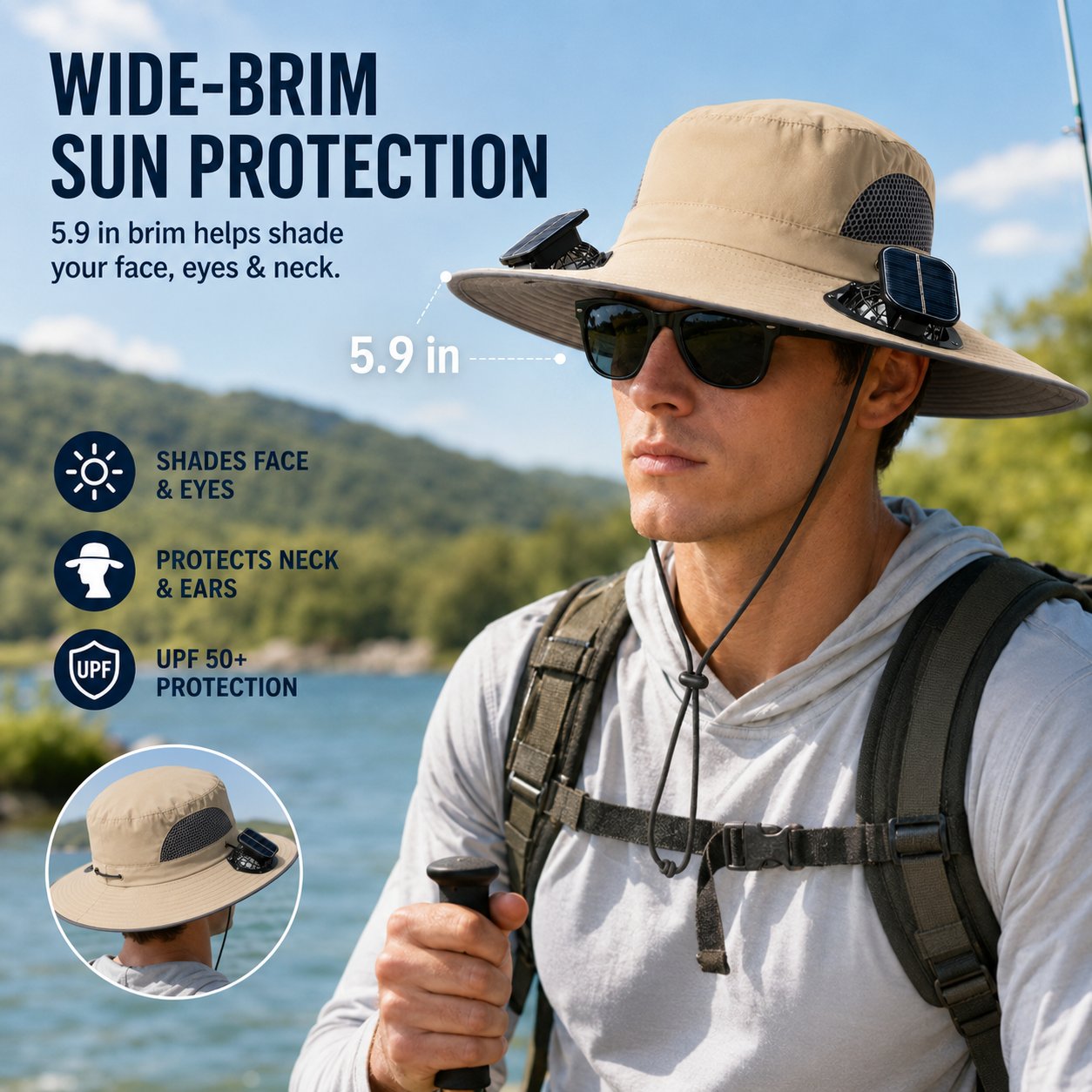 ☀️ Solar Fan Cooling Hat|Solar Powered Summer Cooling Hat