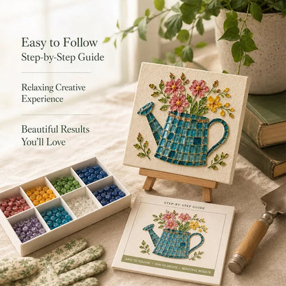 🌻🏡 Cottage Garden Mosaic DIY Kit – Create Your Own Masterpiece