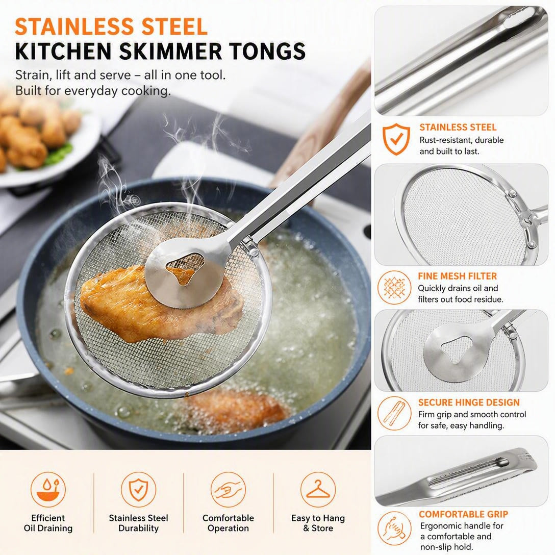 Stainless Steel Oil Strainer For Deep-Frying Food