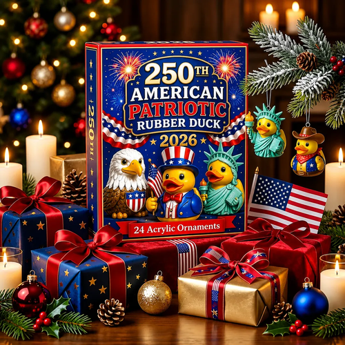 🎉 Limited Edition!🔥2026 American Patriotic Duck Advent Calendar
