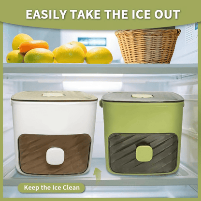 🔥LAST DAY 50% OFF - 🧊Portable Ice Maker with Lid and Storage Box (✨Includes Ice Tongs)