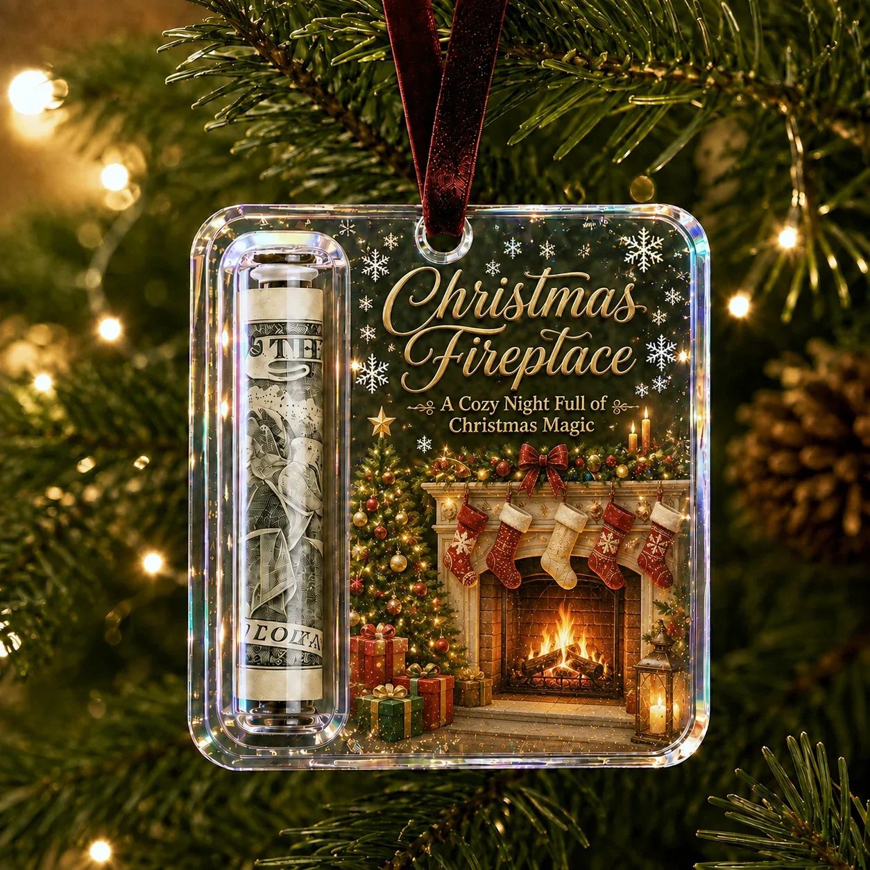 🔥LAST DAY 50% OFF🎄Christmas Cash Gift Ornament- Make Cash Feel Like A Real Christmas Gift💵