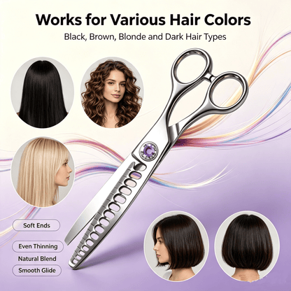 ✂️✨Professional Hair Texturizing Thinning Scissors – Stainless Steel Hair Shears💇‍♂️🔥