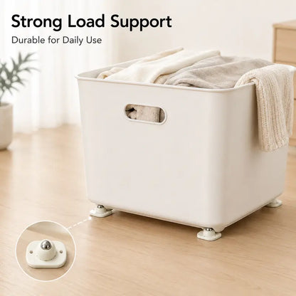 🔥 Hot Sale 🛒 8-Pack Self-Adhesive Mini Caster Wheels 🔄 360° Rotating | 💪 Durable Strong Load | 🔇 Low-Noise Mini Furniture Wheels