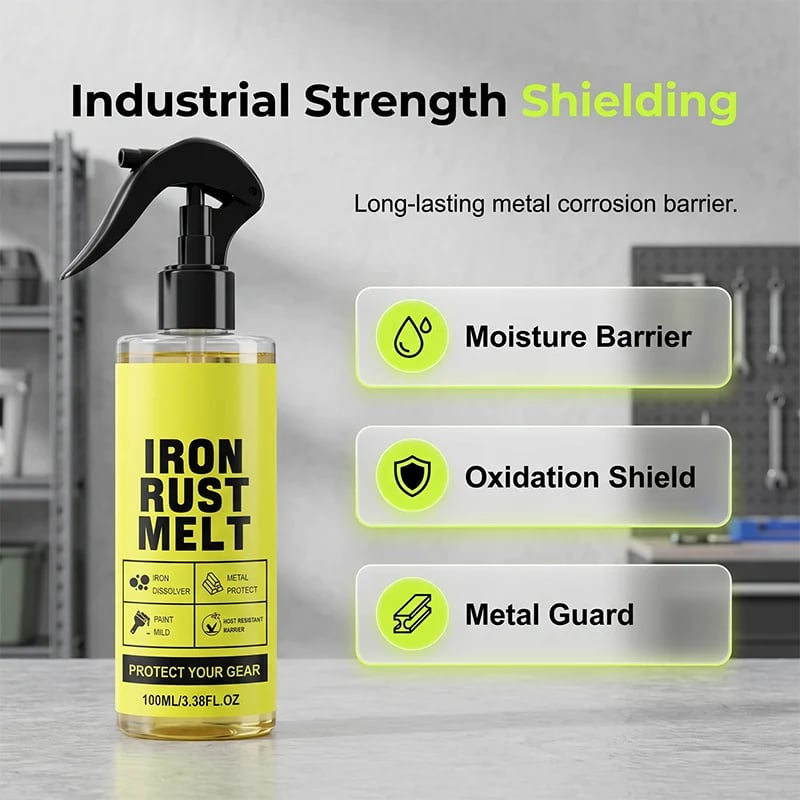 🛠Factory direct sale, genuine 50% off!✨One-click remove old rust!Iron Rust Melt Spray