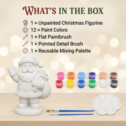 - 🎨 Beginner-Friendly DIY Christmas Figurine Painting Kit | Create Your Own Festive Holiday Decorations 🎄💕