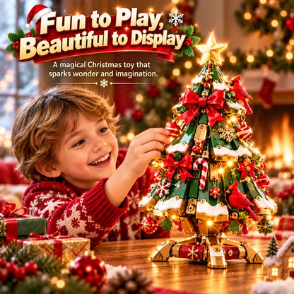 🔥 Last Day 50% Off 🔥 Egg-to-christmas Tree™ Magical Transforming Toy – Cardinal Christmas Tree Holiday Gift 🎄🎁✨