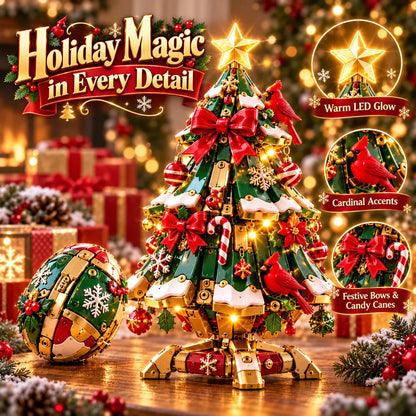 🔥 Last Day 50% Off 🔥 Egg-to-christmas Tree™ Magical Transforming Toy – Cardinal Christmas Tree Holiday Gift 🎄🎁✨