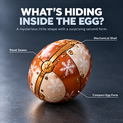 🎄🦌 ReindeerMorph – Egg to Christmas Reindeer Transforming Mechanical Toy