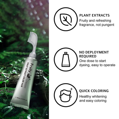 Comb‐In Hair Dye Cream for Gray Coverage – Natural Black & Dark Brown
