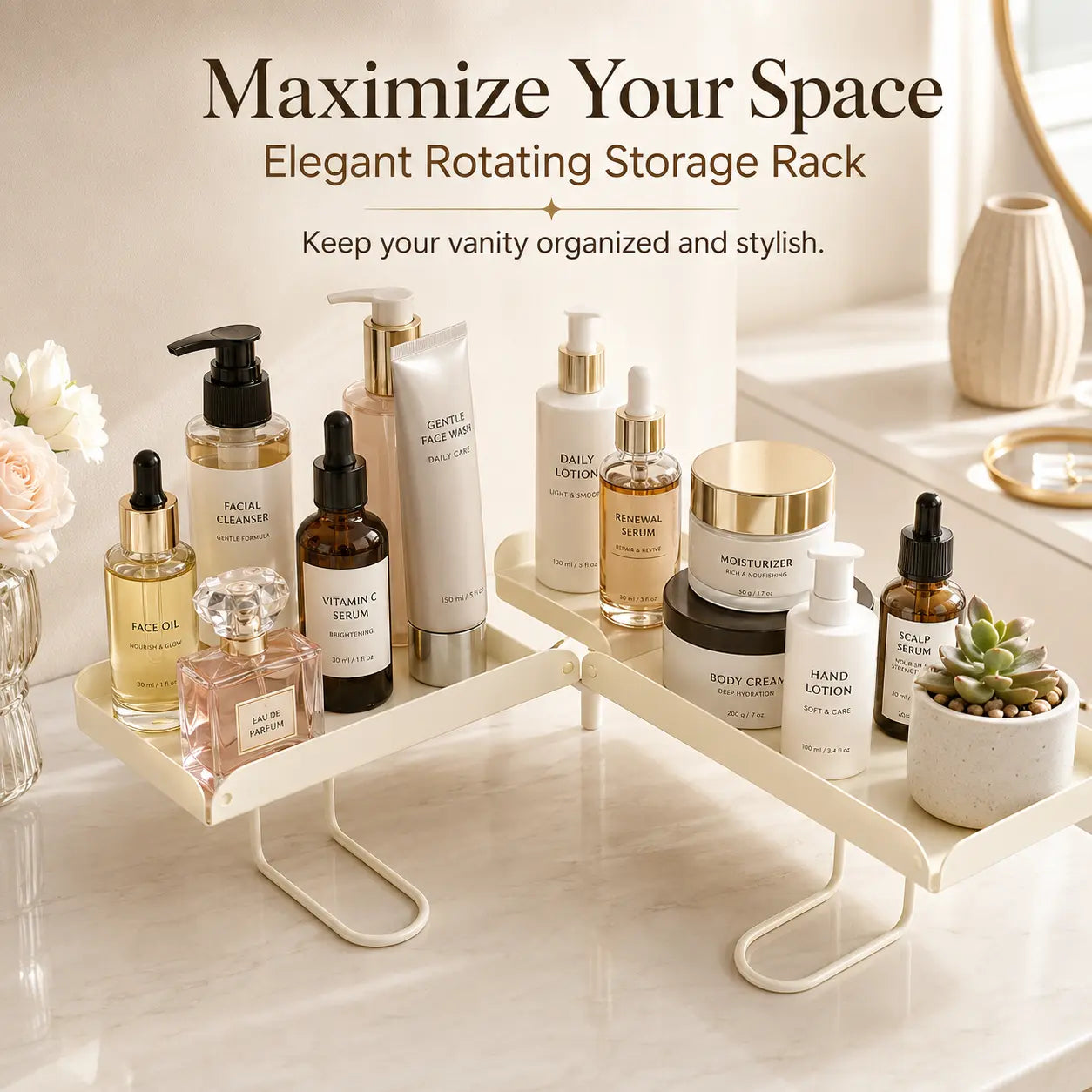 Foldable Steel Over-Sink Shelf Organizer, No-Drill Adjustable Storage Rack ✅