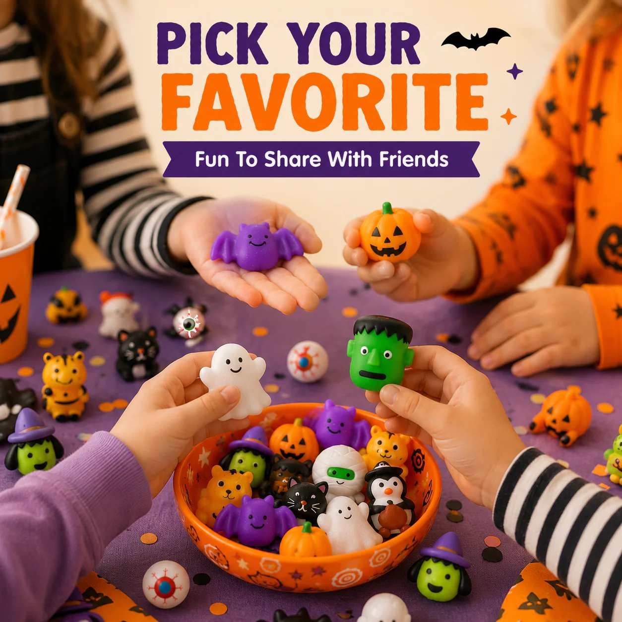 🔥Last Day 50% OFF - 🎃 30Pcs/Pack Halloween Mochi Squishy Toys