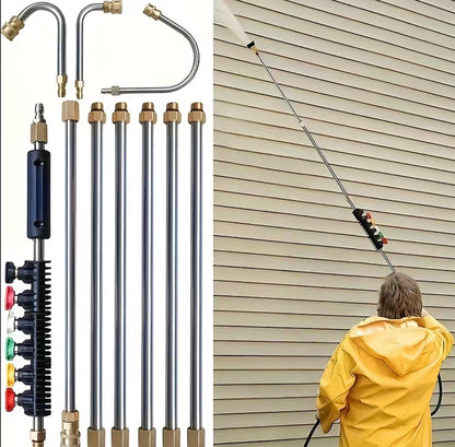 🔥 10-Piece Pressure Washer Rod Set 💦 –⚡Extend your reach and make tough outdoor cleaning faster, safer, and easier! 🏠✨
