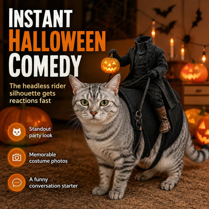 😺The Headless Horseman Rider™ Pet Costume🎃
