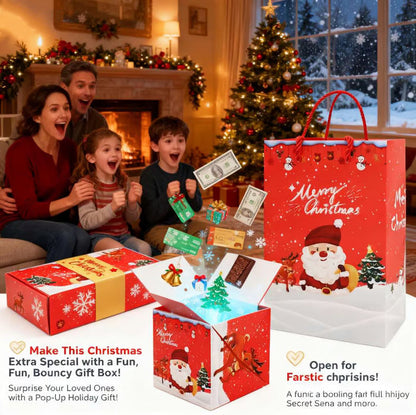 🎄 Christmas Surprise Gift Box – The Perfect Holiday Surprise! Make This Christmas Extra Special with a Fun, Bouncy Gift Box! 🎁✨