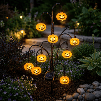 🔥 Limited Time 50% OFF 🎃✨ Halloween Solar Tree Stump Light – Add Spooky Magic to Your Garden Night! 👻🌙