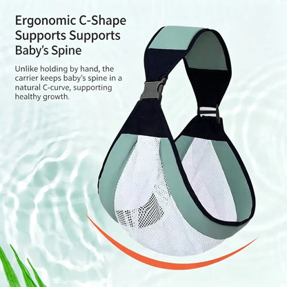 Adjustable Breathable Mesh Single-Shoulder Baby Carrier – Lightweight Hands-Free Strap