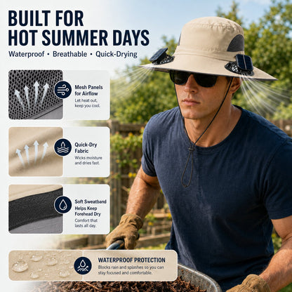 ☀️ Solar Fan Cooling Hat|Solar Powered Summer Cooling Hat