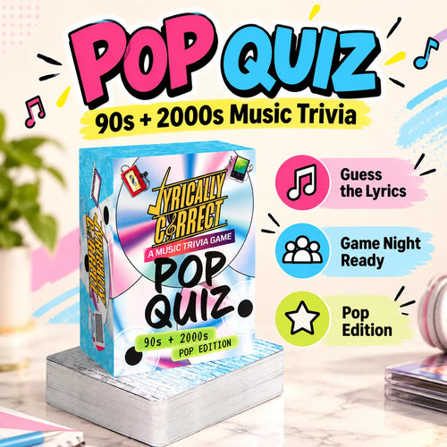 Music Trivia Card Game | 80s, 90s & 2000s Hits