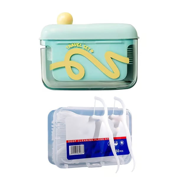 🔥Last Day Sale 50% OFF🔥Travel-sized Automatic Pop-Up Dental Floss Box✨