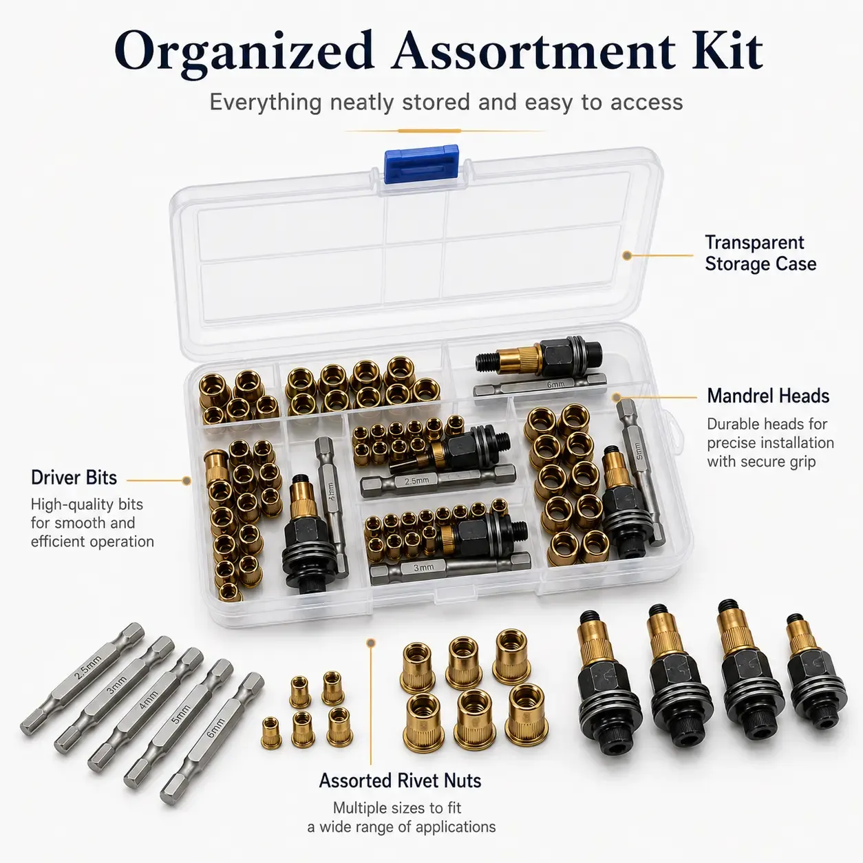 🔩 Rivet Nut Tool Kit – Fast Rivet Nut Installation