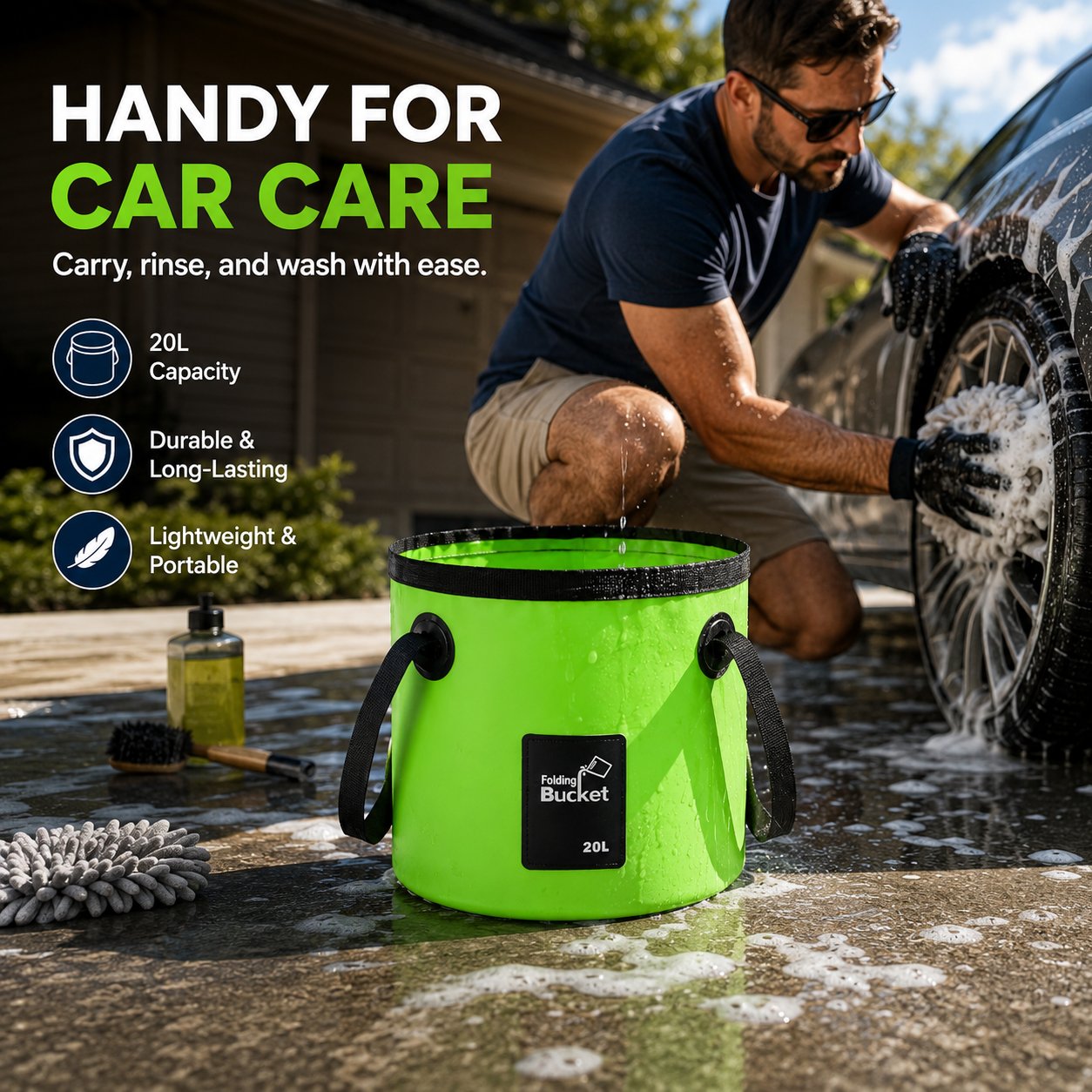 Portable Folding Water Storage Bucket🚰Your Go‐Anywhere Water Companion!!!