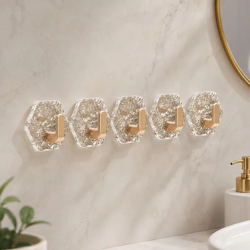 🔥 50% OFF | ✨Invisible Self-Adhesive Storage Hooks 🛠️ Clean, Drill-Free Organization