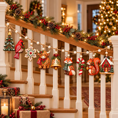 ⏰ LAST DAY 49% OFF - 🦌 Lighted Woodland Christmas Garland