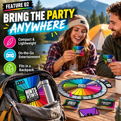 🃏Portable Hues & Cues Board Game - Creative Clues！！！