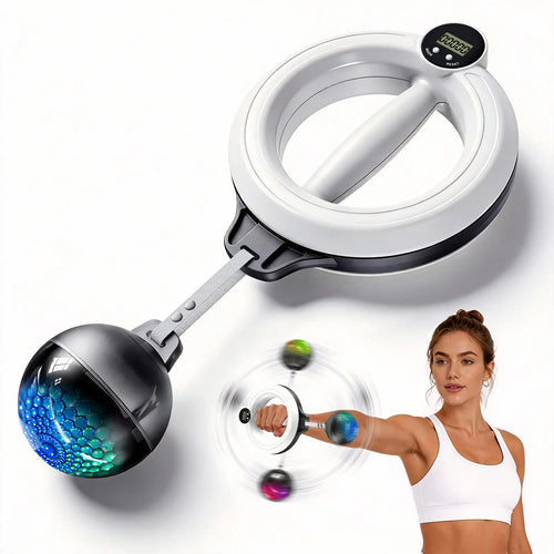 Merach 360° Rotating Wrist & Forearm Trainer for Men and Women, Upper Body Strength Tool for Arms, Shoulders & Chest, Portable Home and Gym Fitness Equipment BackToSchool
